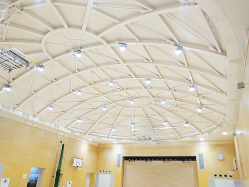 LED照明器具取付け/体育館